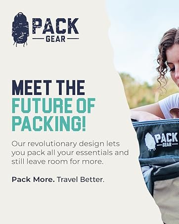 Factory Direct Hanging Luggage Organizer - Carry On Closet Insert with Custom Logo Fits Any Carry-On Velcro Quick Clothes Access - Solid Green Carry-On Size Private Label