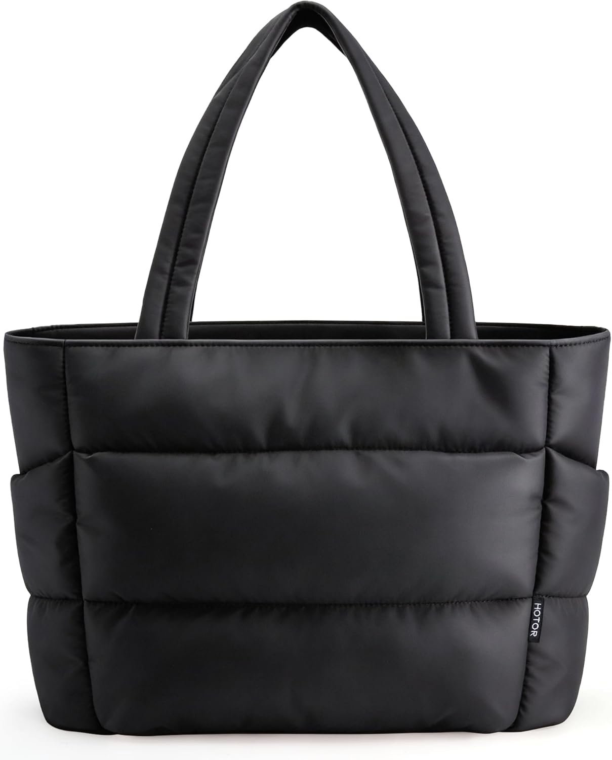 Factory Puffer Tote Bag for Women Nurses - Private Label Multi-Pocket Lightweight Bag for Work - Custom Logo Quilted Handbag for Travel and Gym