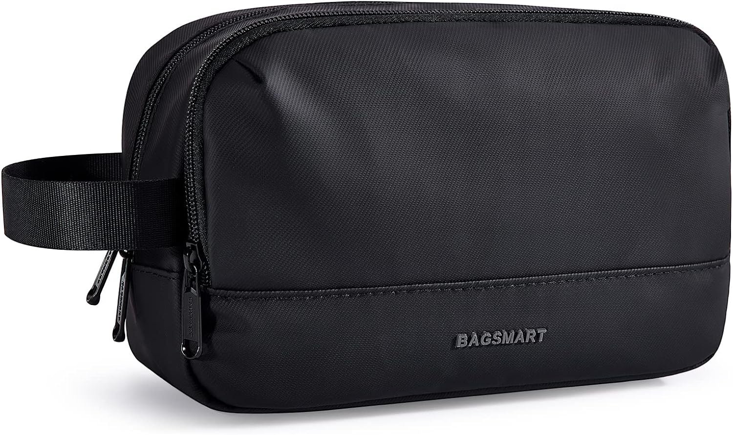 Private Label Travel Toiletry Bag for Men Water Resistant Dopp Kit Shaving Bag Custom Logo Black-Medium Manufacturer