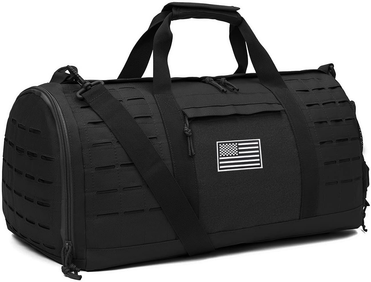 Custom Logo 40L Military Tactical Duffle Bag Private Label for Men Gym Fitness Sports Travel Workout Tote Weekender with Shoe Compartment Basketball Football Factory