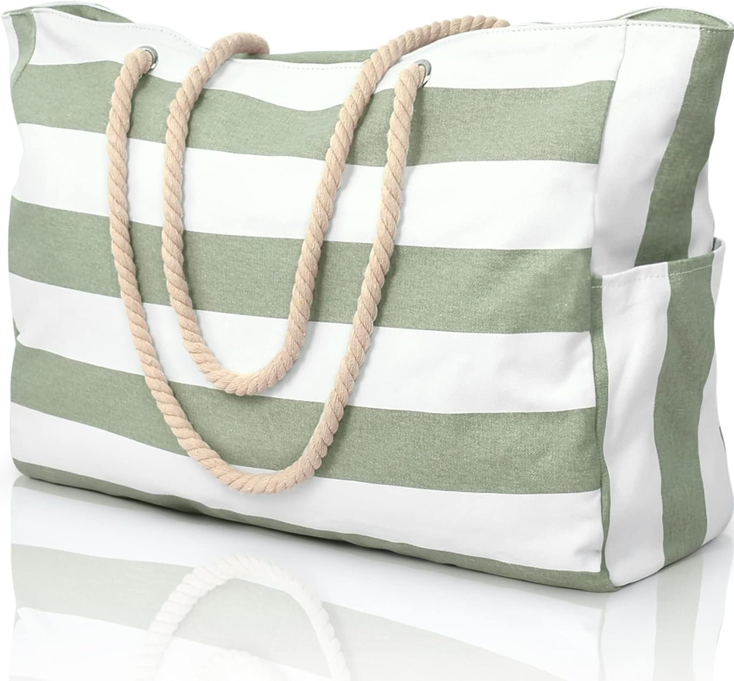 Custom Logo Large Waterproof Zipper Beach Tote Bag for Women Sandproof Swim Pool Bag Private Label Factory