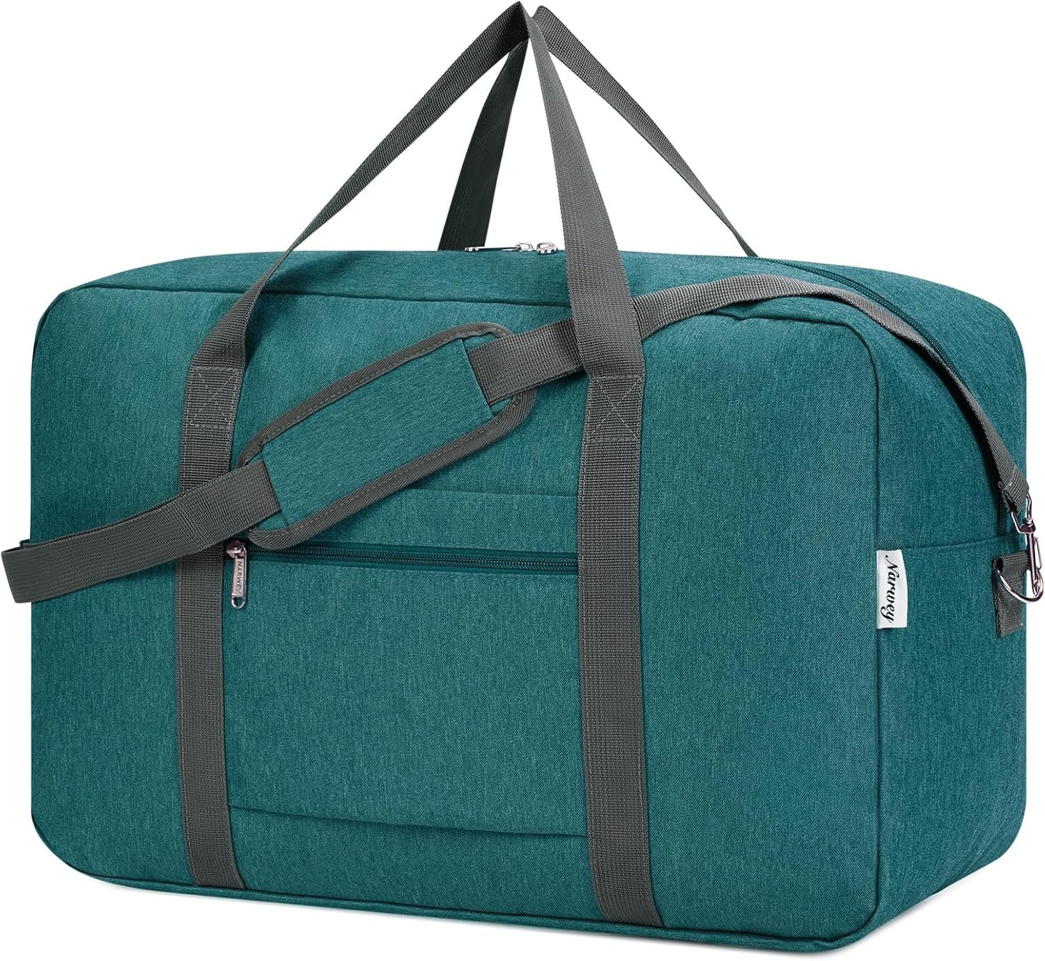 Manufacturer Foldable Carry-On Duffel Bag 22x14x9 Custom Logo Packable Travel Luggage 40L Private Label for Women and Men Teal