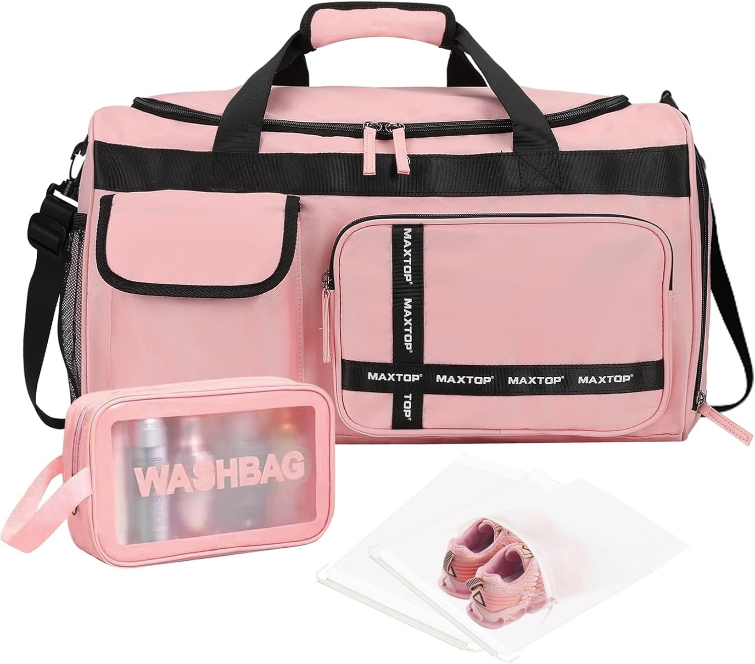 Custom Logo Large Capacity Gym Duffel Bag for Women Men Private Label Carry On Weekender Overnight Travel with Shoe Compartment Dry Wet Separation Manufacturer