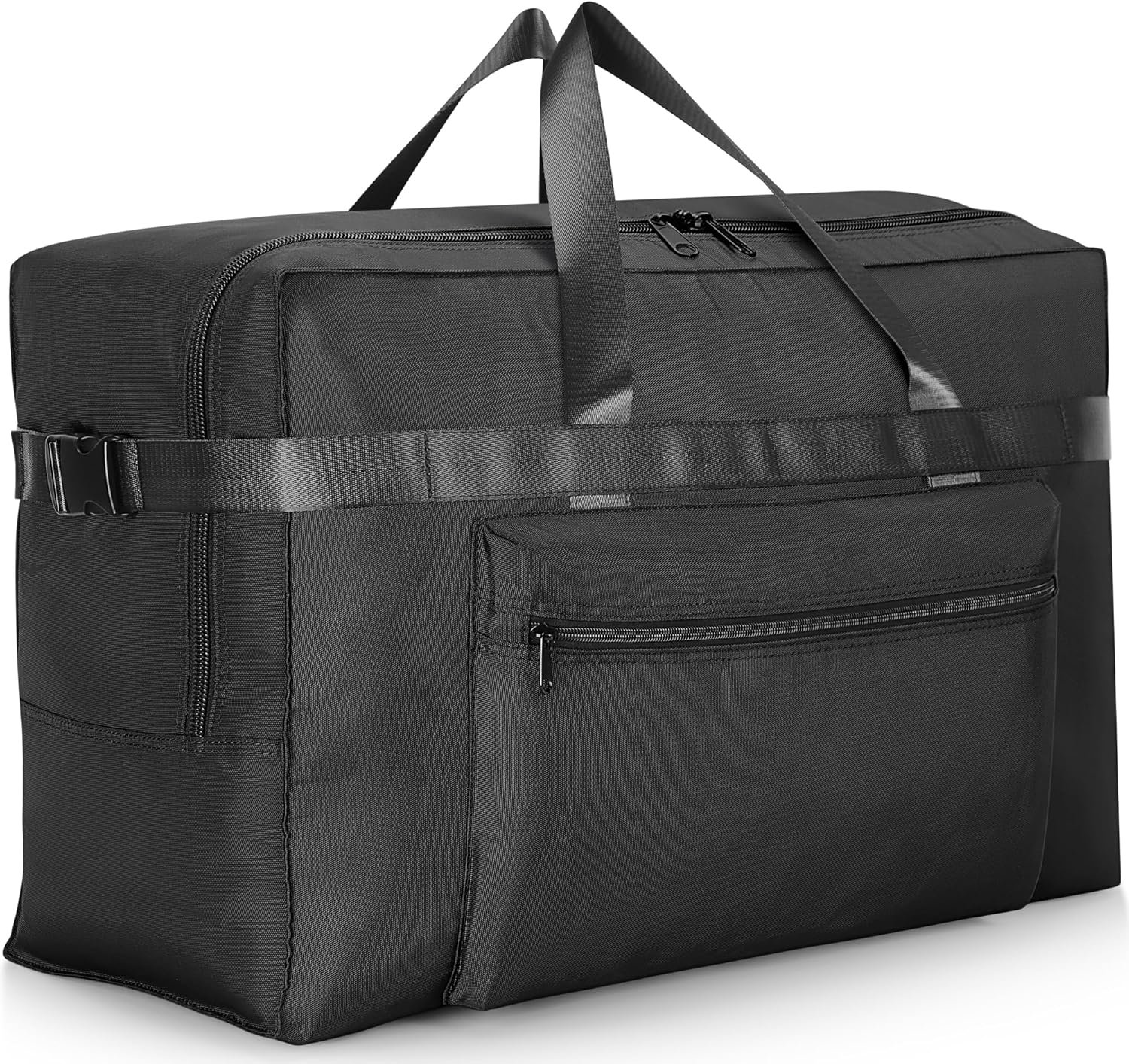 Manufacturer Extra Large 120L Foldable Waterproof Duffel Bag Private Label for Travel Camping Overnight with Custom Logo Collapsible Storage for Moving Black