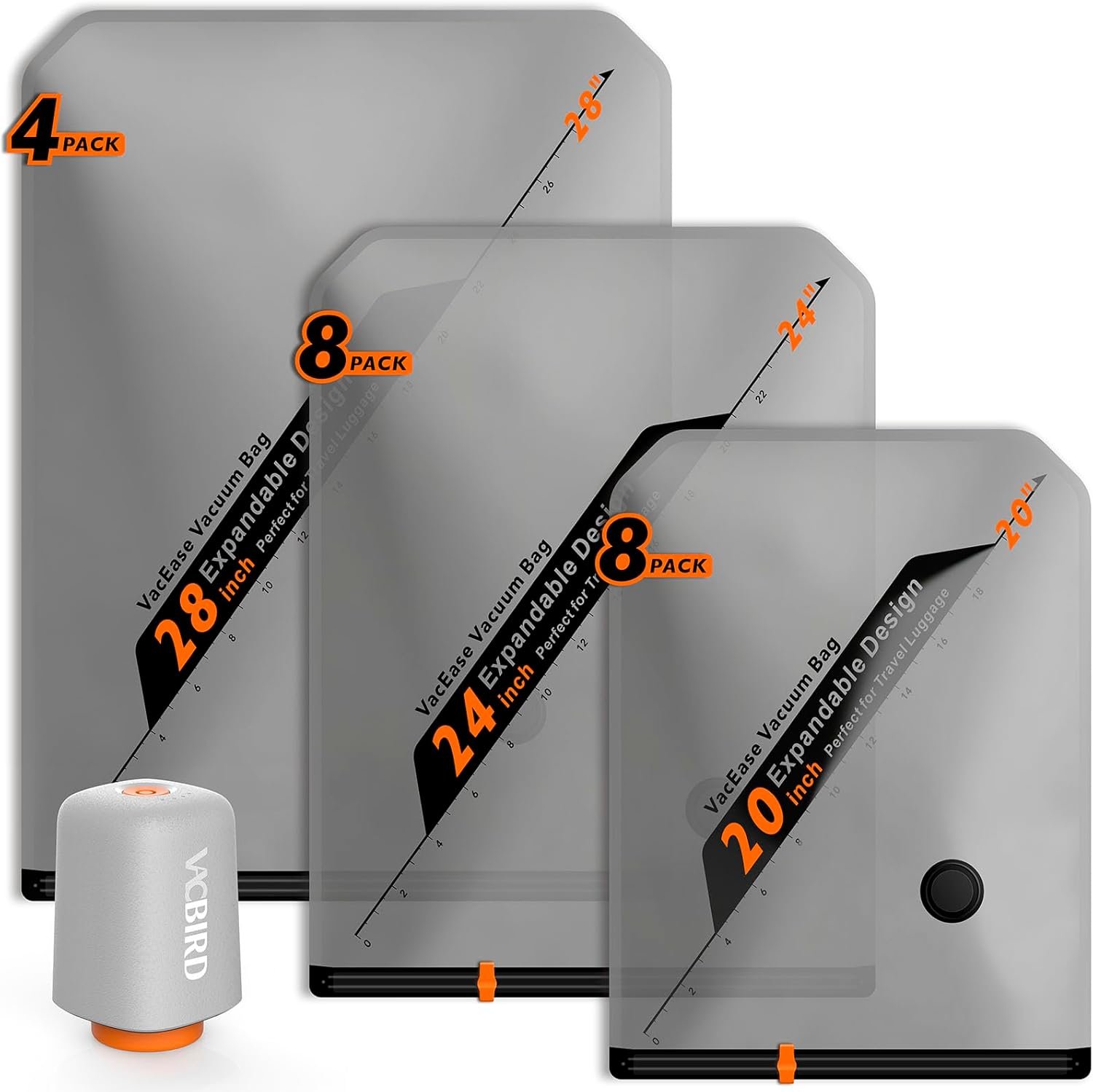 Custom Logo Rechargeable Wireless Pump 20 Pack Private Label Portable Space Saver Vacuum Compression Travel Storage Bags Manufacturer for Clothes Blankets Home Seasonal Storage