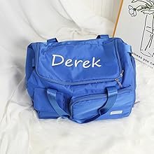 Private Label Large Capacity Personalized Duffle Bag with Custom Logo Embroidery and Name Foldable Dry Wet Shoe Compartment for Women Men Gym Sports Dance Travel Weekender Overnight Manufacturer
