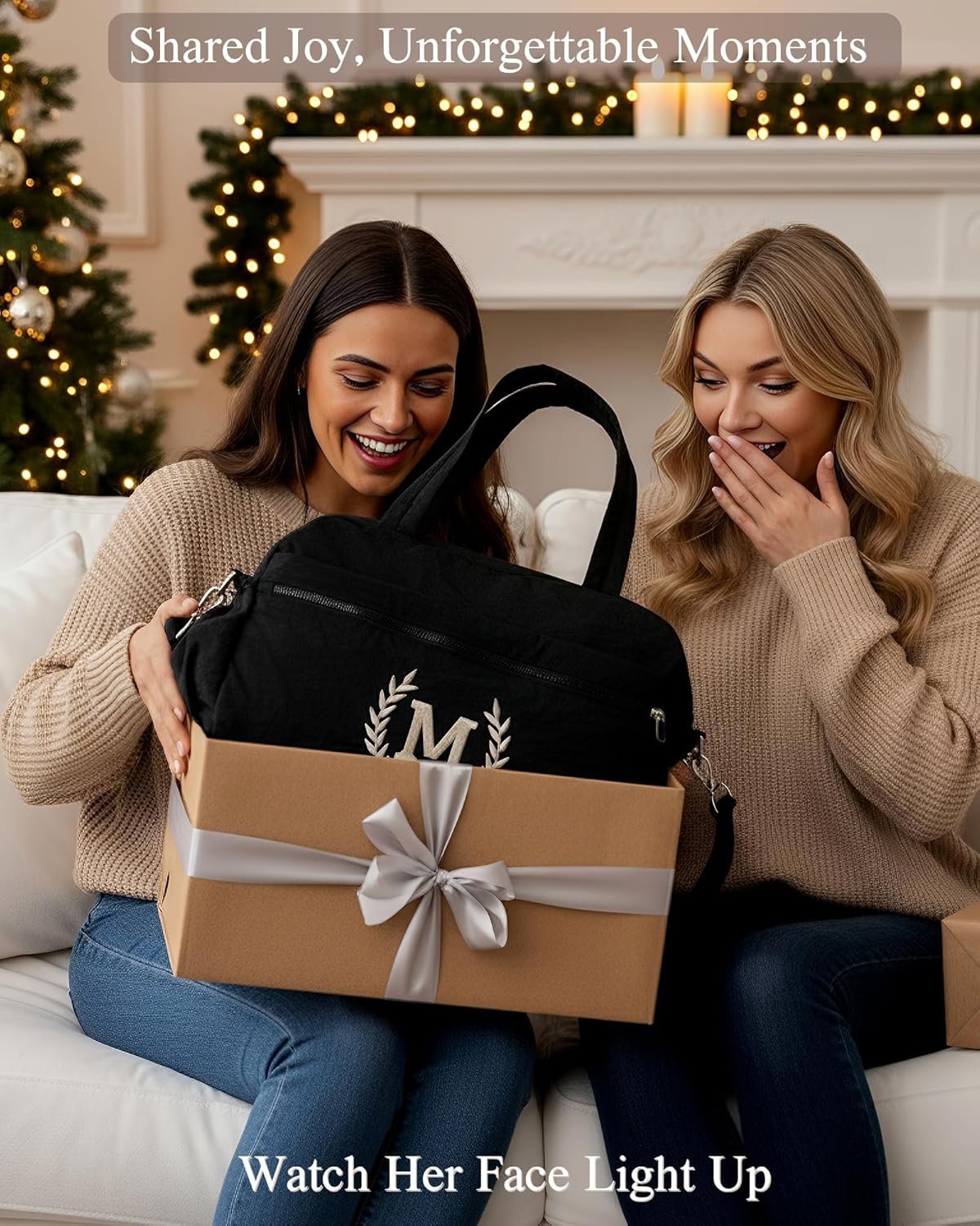 Custom Logo Gym Duffel Bag for Women and Men – Private Label Embroidered Initial Sports Duffel with Luggage Sleeve – Personalized Travel Workout Bag from Manufacturer (Black, M)