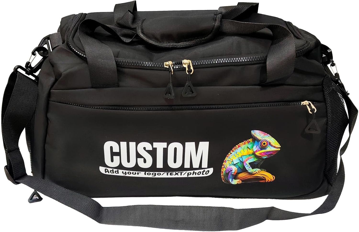 Custom Logo Dance Duffle Gym Bag Private Label Large Capacity Travel Bag Factory for Men Women Black