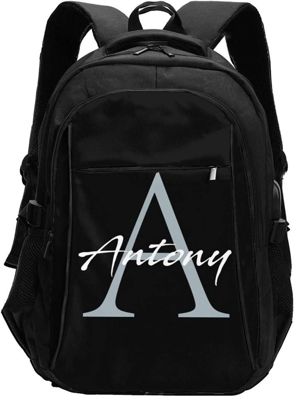 Private Label Personalized Laptop Backpack with Custom Logo for Women Men Name Photo USB Port Travel Computer Bookbag Manufacturer