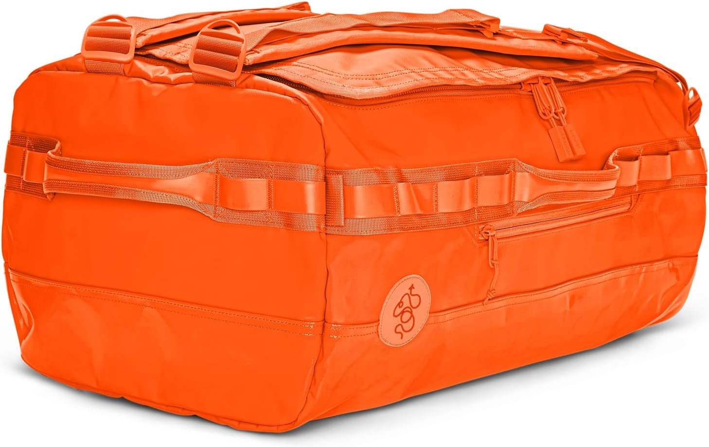 Private Label Big Duffle Travel Bag - Stylish with Custom Logo Compact Large Lightweight Durable Water-Resistant for Men and Women from Manufacturer (Orange) Private Label Big Duffle Travel Bag - Stylish with Custom Logo Compact Large Lightweight Durable Water-Resistant for Men and Women from Manufacturer (Orange)