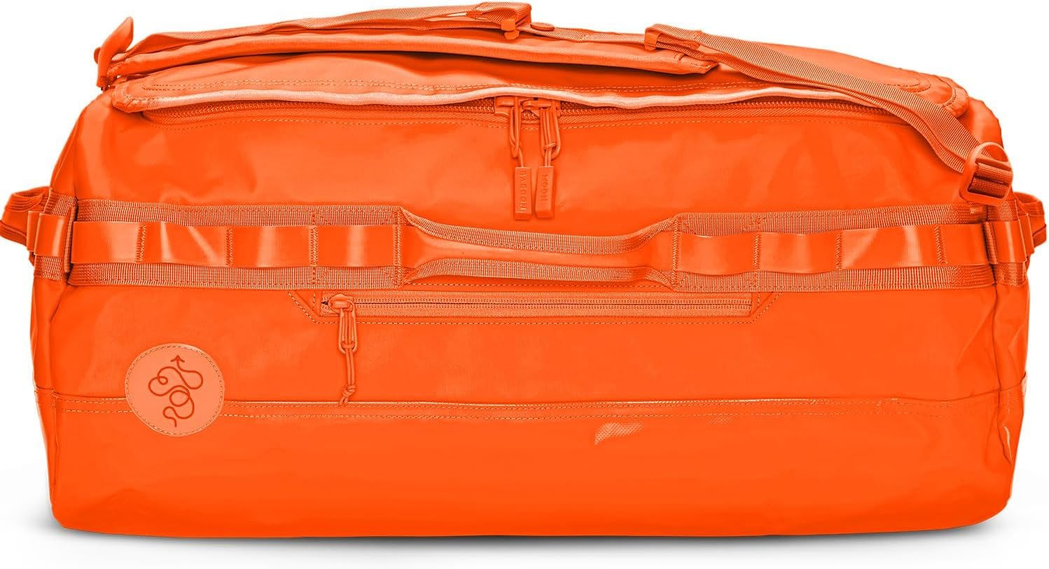 Private Label Big Duffle Travel Bag - Stylish with Custom Logo Compact Large Lightweight Durable Water-Resistant for Men and Women from Manufacturer (Orange)