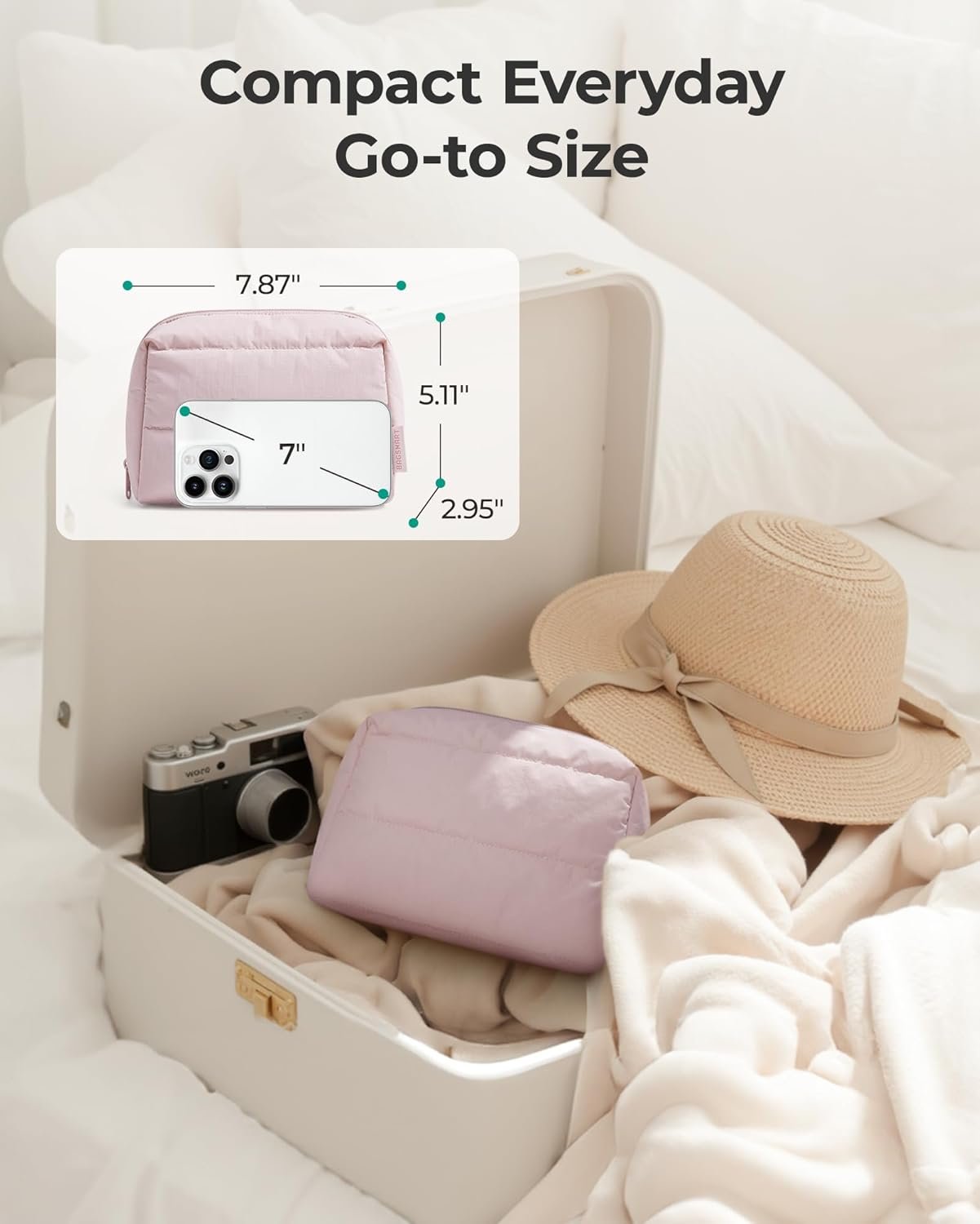 Custom Logo Makeup Bag Factory Direct Wide Opening Compact Spacious Water-Resistant Cosmetic Travel Organizer Pouches Private Label for Women Khaki Checkered Custom Logo Makeup Bag Factory Direct Wide Opening Compact Spacious Water-Resistant Cosmetic Travel Organizer Pouches Private Label for Women Khaki Checkered