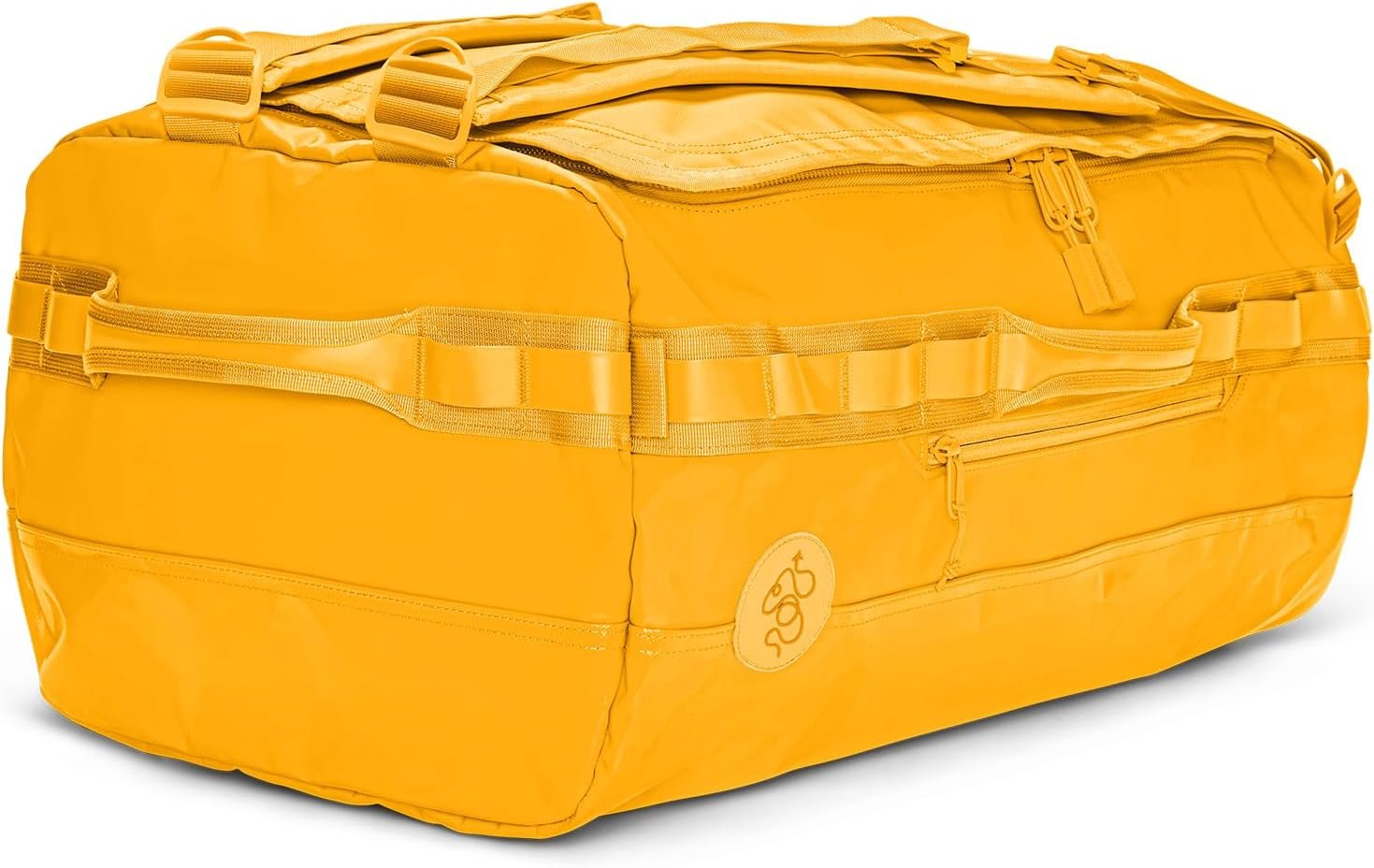 Private Label Stylish Compact Big Duffle Bag - Custom Logo Lightweight Durable Water-Resistant Large Travel Bag Manufacturer for Men and Women (Yellow)