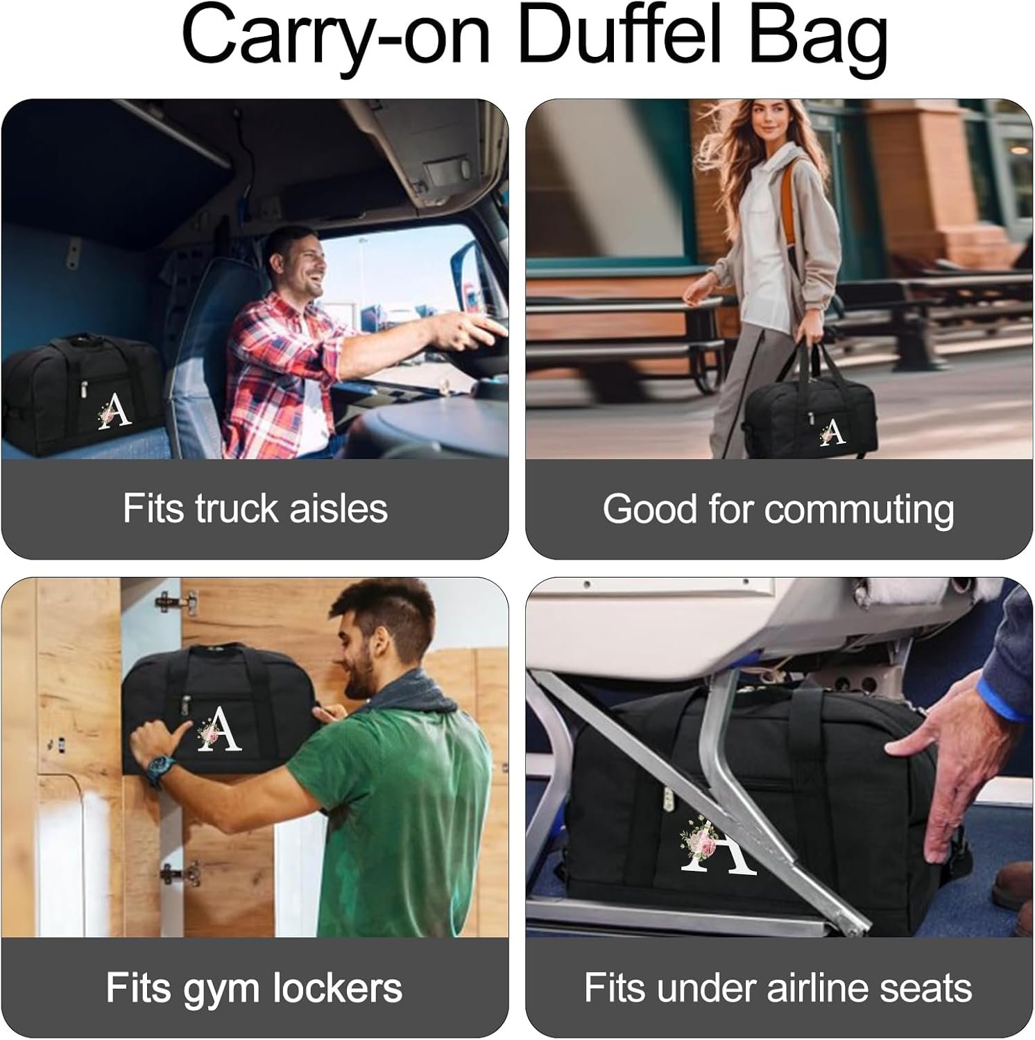 Private Label Small Gym Duffle Bag for Women Letter A Style with Custom Logo Travel Sport Carry-On Manufacturer Private Label Small Gym Duffle Bag for Women Letter A Style with Custom Logo Travel Sport Carry-On Manufacturer