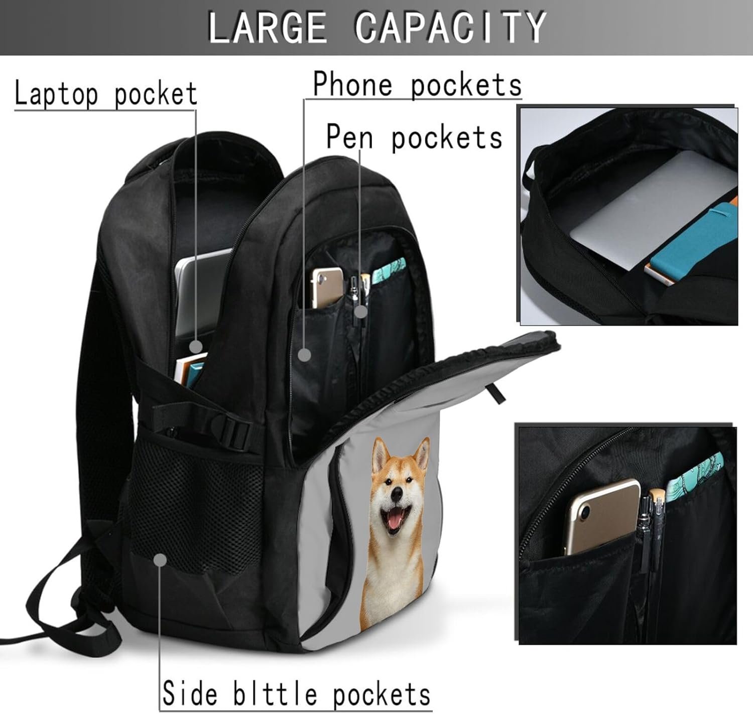 Private Label Large-Capacity Laptop Backpack Custom Logo Personalized Unisex Bookbag for Boys Girls Casual Travel Manufacturer Private Label Large-Capacity Laptop Backpack Custom Logo Personalized Unisex Bookbag for Boys Girls Casual Travel Manufacturer