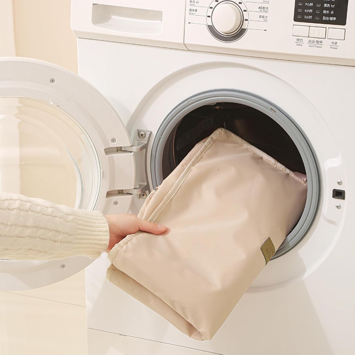 Manufacturer 8-in-1 Packing Cubes for Travel Custom Logo Suitcase Organizer Bags with Handle for Luggage Road Trip Accessories with 8 Pockets Space Saving Luggage Bags Private Label Beige