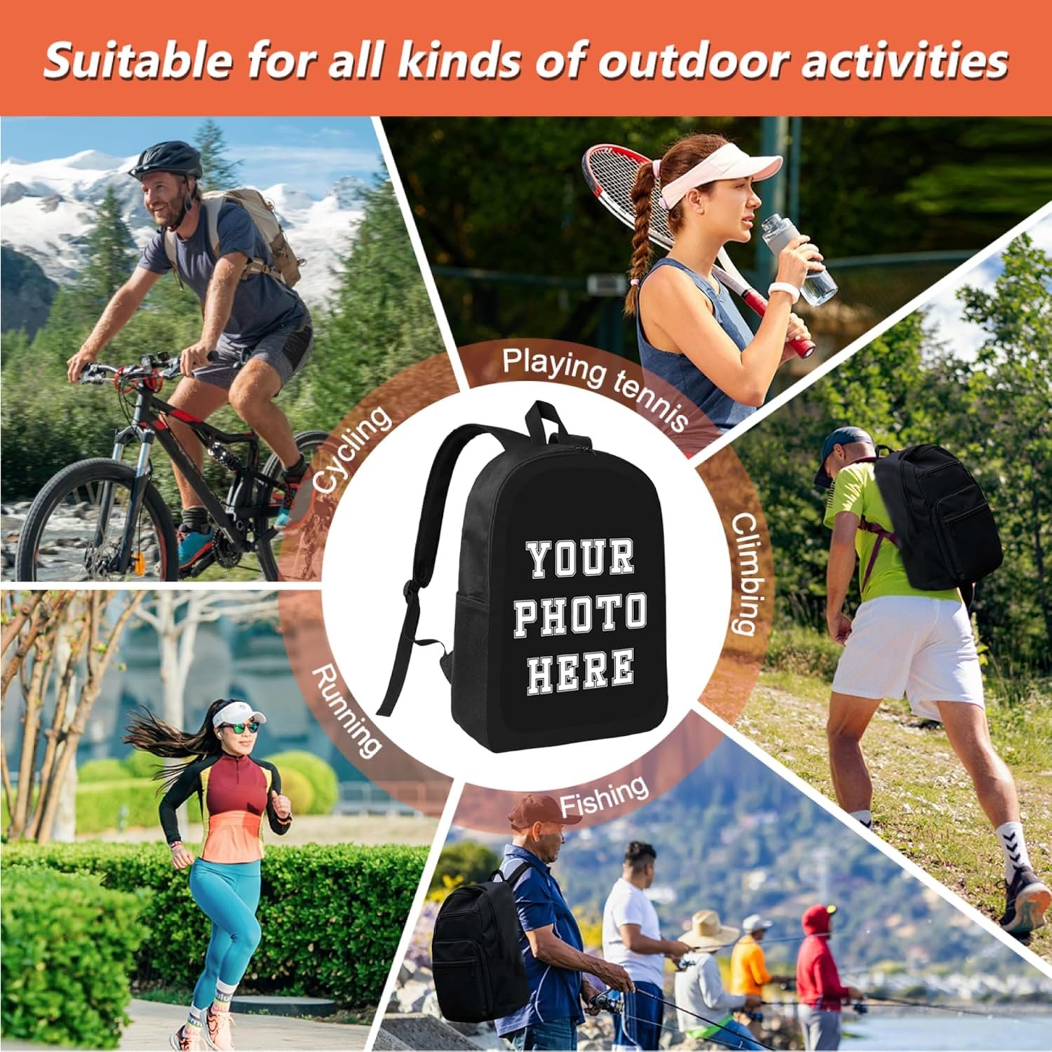 Private Label Personalized 17 Inch Backpacks for Men Women Custom Logo Work Travel High Capacity Bags Manufacturer