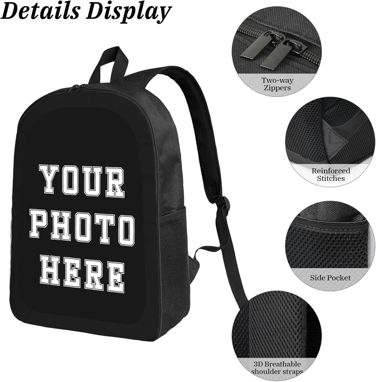 Private Label Personalized 17 Inch Backpacks for Men Women Custom Logo Work Travel High Capacity Bags Manufacturer