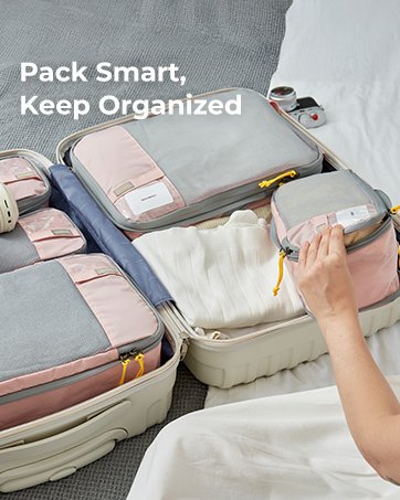 Manufacturer Compression Packing Cubes 6 Set/4 Set/2 Set Private Label Travel Packing Cubes for Carry-On Suitcases Custom Logo Lightweight Suitcase Organizers for Luggage