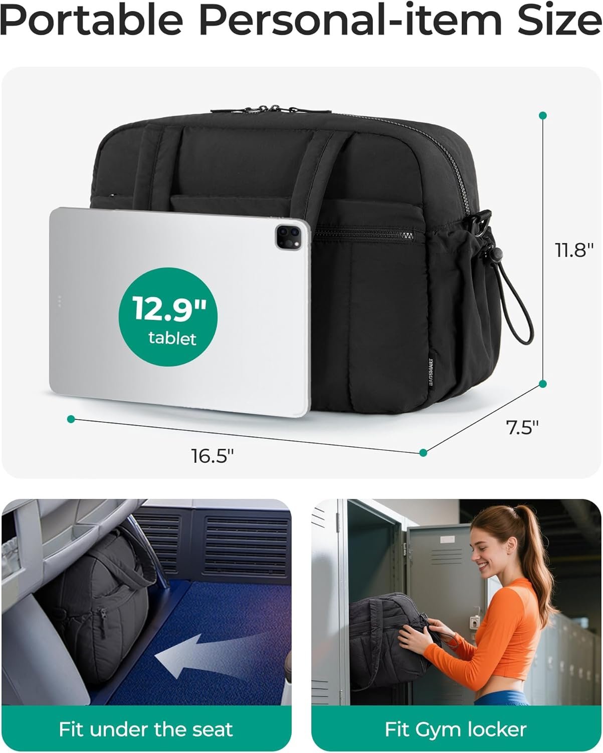 Private Label Gym Bag for Women Duffle Bag for Travel with Wet Pocket Custom Logo Lightweight Carry On Weekender Duffel Water Resistant Factory