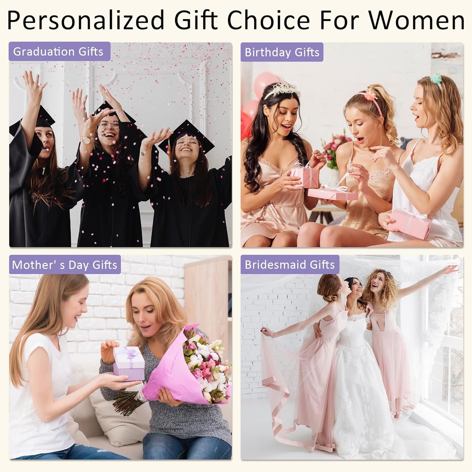 Custom Logo Personalized Initial Bridesmaid Gifts Makeup Bag PU Leather Cosmetic Waterproof Travel Toiletry Bag for Women Private Label Manufacturer (Beige A)