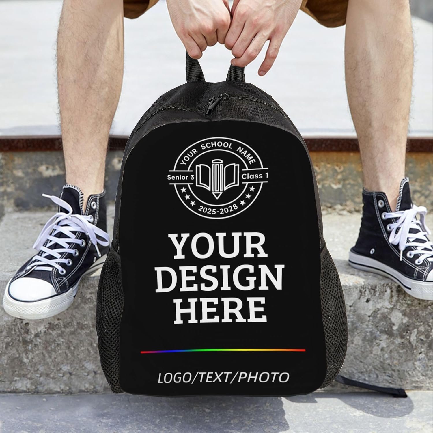 Private Label Bulk Laptop Backpacks Personalized Custom Logo for Women Men Casual Travel Computer Bookbags Manufacturer