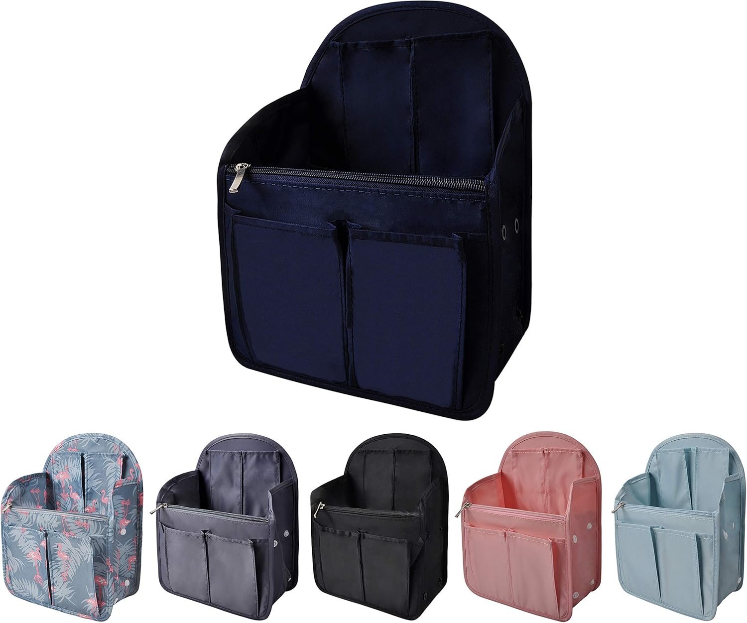 Custom Logo Backpack Organizer Insert Liner Private Label Hanging Travel Bag in Bag with Many Pockets from Factory Custom Logo Backpack Organizer Insert Liner Private Label Hanging Travel Bag in Bag with Many Pockets from Factory