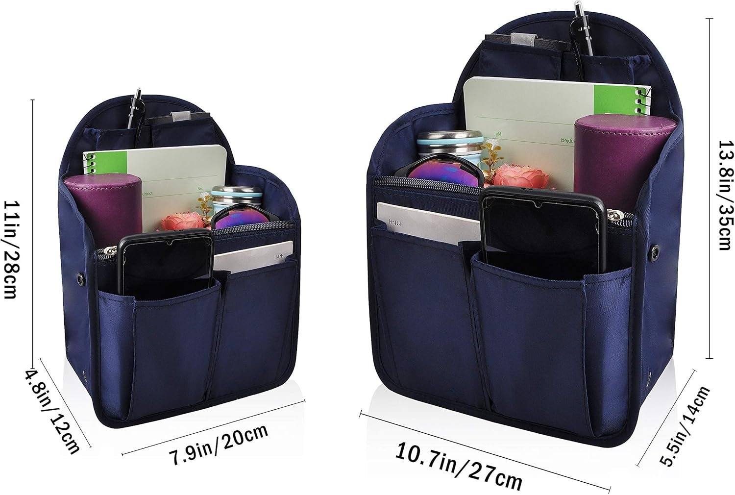 Custom Logo Backpack Organizer Insert Liner Private Label Hanging Travel Bag in Bag with Many Pockets from Factory Custom Logo Backpack Organizer Insert Liner Private Label Hanging Travel Bag in Bag with Many Pockets from Factory