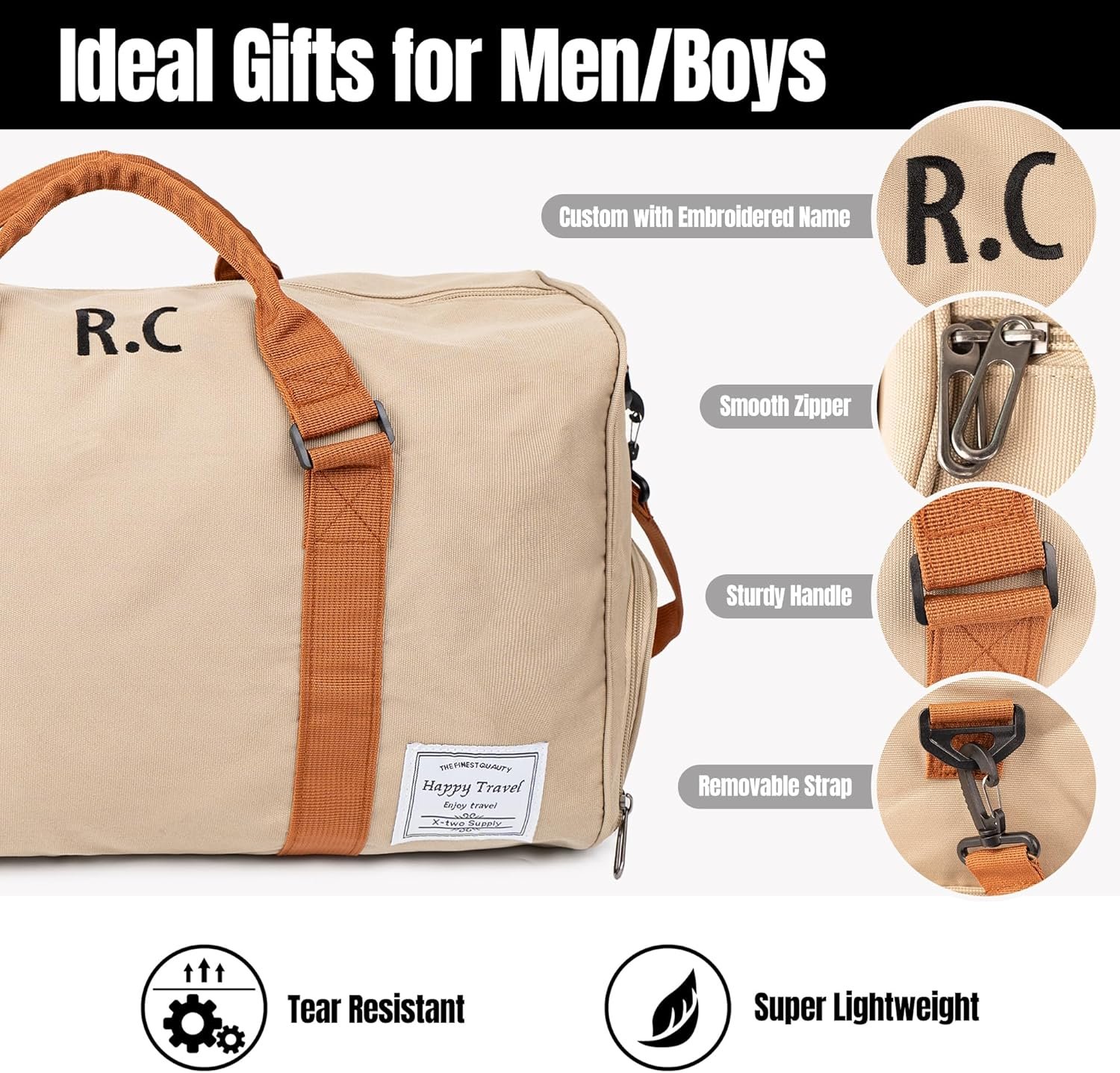 Private Label Travel Duffel Bags - Custom Logo Gym Tote Overnight Shoulder Weekender Manufacturer