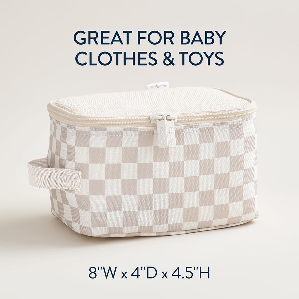 Private Label Packing Cubes for Travel with Custom Logo - Set of 3 Organizers Featuring Mesh Top Double Zippers and Fabric Handle in Checkerboard from Manufacturer Private Label Packing Cubes for Travel with Custom Logo - Set of 3 Organizers Featuring Mesh Top Double Zippers and Fabric Handle in Checkerboard from Manufacturer