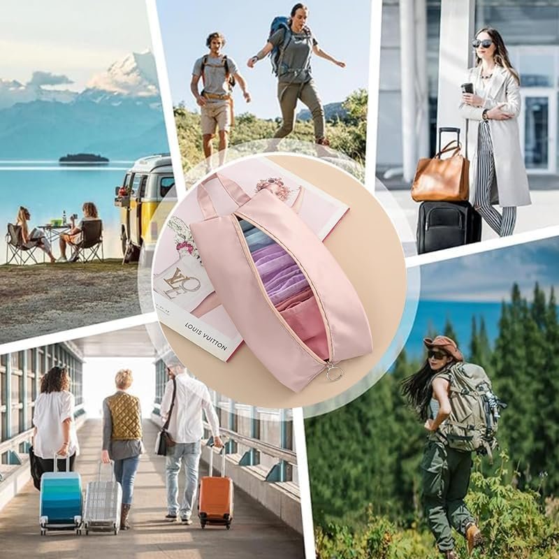 Manufacturer Packing Cubes for Travel, Custom Logo Luggage Suitcase Organizers with Zipper and Handle, Private Label Lightweight Bags Gift for Women Grey