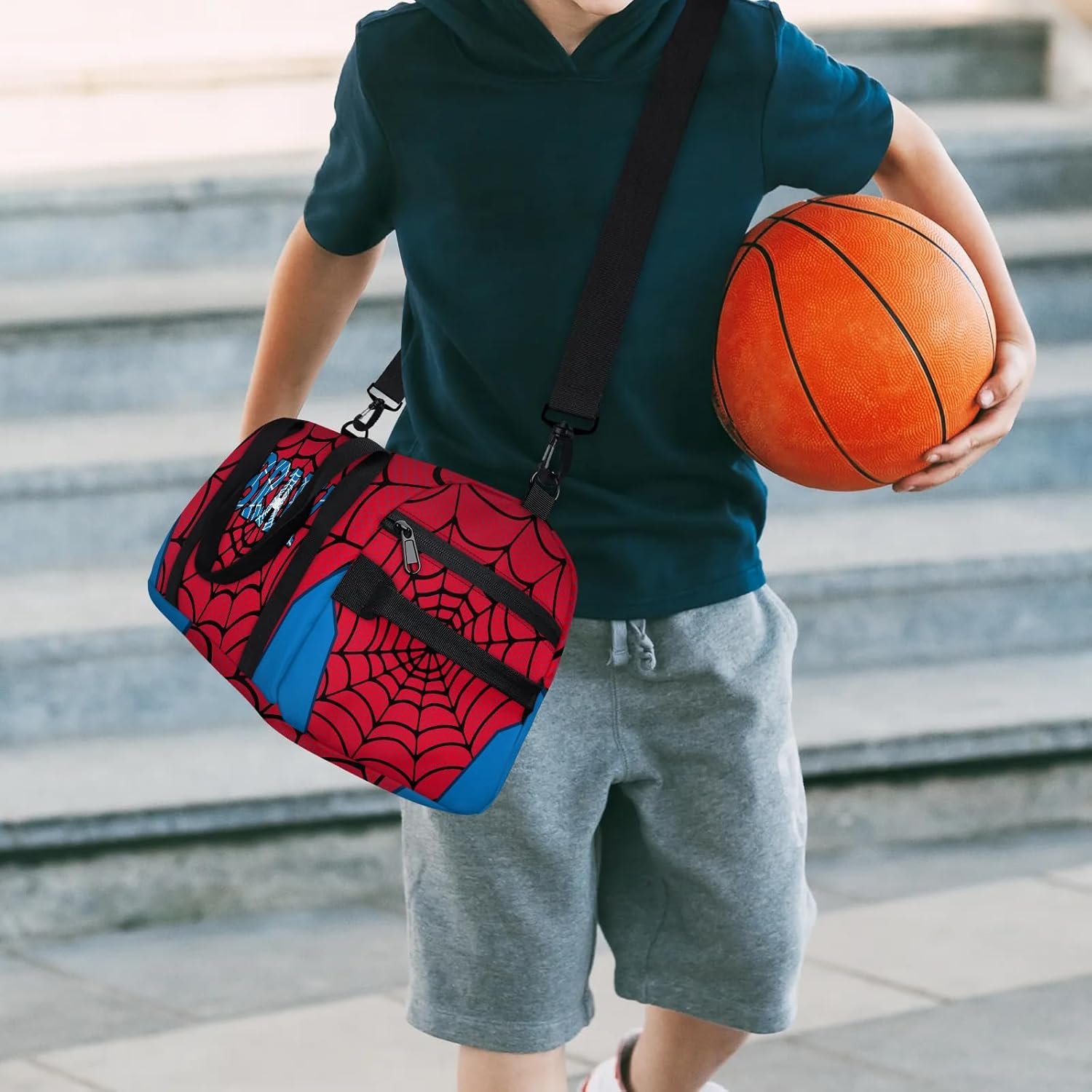 Private Label Personalized Kids Duffle Bag Custom Logo Sport Gym Weekender with Shoe Compartment Manufacturer for Boys Girls Blue Red Travel Carry-On Overnight Private Label Personalized Kids Duffle Bag Custom Logo Sport Gym Weekender with Shoe Compartment Manufacturer for Boys Girls Blue Red Travel Carry-On Overnight