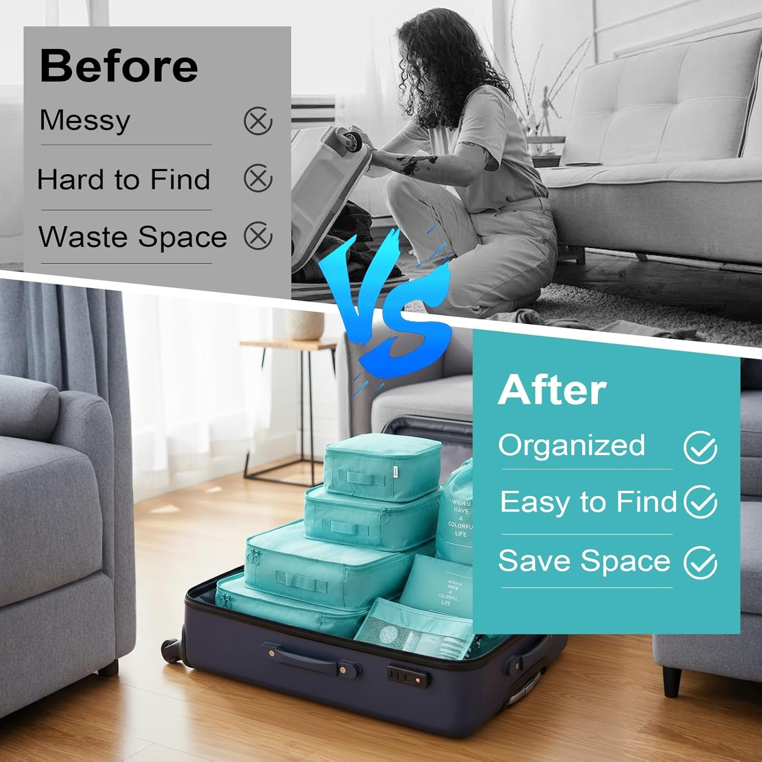 Custom Logo 11-Piece Packing Cubes for Travel Gifts for Women Mom Anti-Tearing Suitcase Organizer for Luggage Shoe and Hanging Toiletry Bag Toiletries Travel Bottles Private Label 3 Portable Toothbrush Cases Factory Green