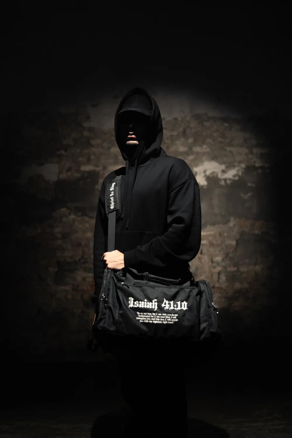 Private Label Isaiah 41:10 Christian Embroidered Duffle Bag Six Pockets Custom 3D Cross Zippers with Custom Logo Gym Travel Bag Manufacturer