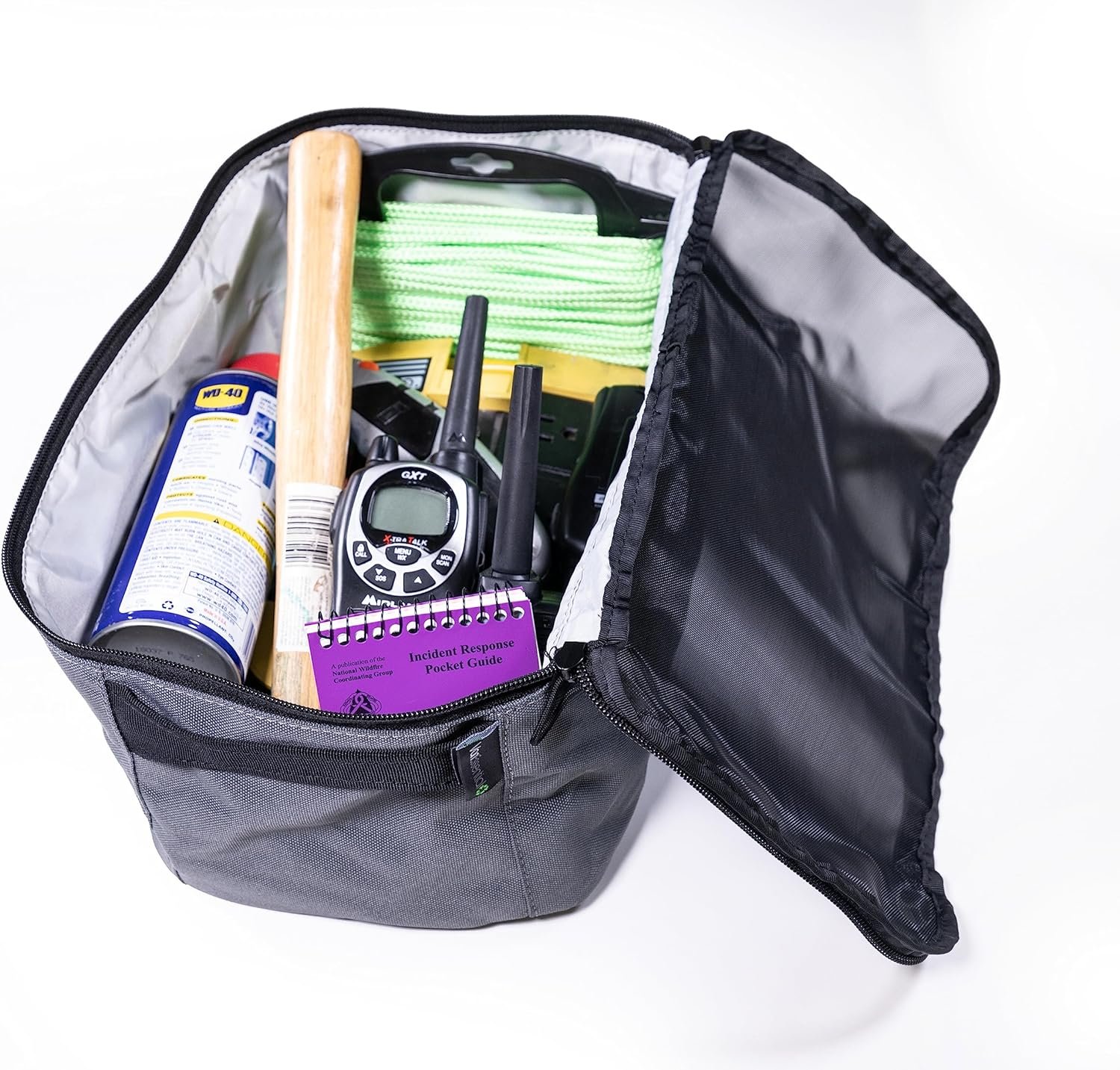 Private Label Medium Custom Logo Packing Cube with Transparent Mesh Top from Factory - Charcoal Gray