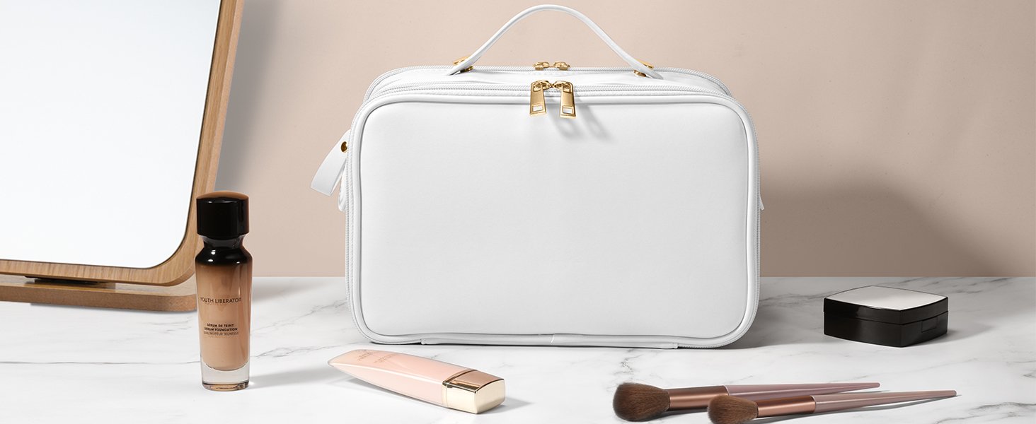 Private Label Women's Large Capacity Travel Makeup Bag Cosmetic Portable Organizer Manufacturer Large Opening Waterproof Toiletry Storage Vertical Free-Standing Brush Holder Easy Access Custom Logo Pink Private Label Women's Large Capacity Travel Makeup Bag Cosmetic Portable Organizer Manufacturer Large Opening Waterproof Toiletry Storage Vertical Free-Standing Brush Holder Easy Access Custom Logo Pink