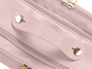 Private Label Women's Large Capacity Travel Makeup Bag Cosmetic Portable Organizer Manufacturer Large Opening Waterproof Toiletry Storage Vertical Free-Standing Brush Holder Easy Access Custom Logo Pink Private Label Women's Large Capacity Travel Makeup Bag Cosmetic Portable Organizer Manufacturer Large Opening Waterproof Toiletry Storage Vertical Free-Standing Brush Holder Easy Access Custom Logo Pink