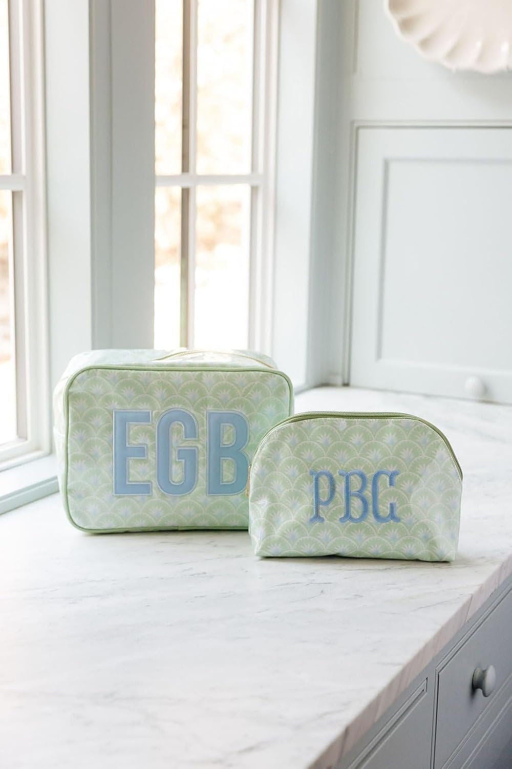 Custom Logo Personalized Clear Coated Pouch Medium Large XL Toiletry Bag with Embroidered Applique Monogram Private Label Makeup Travel Organizer Easy Clean Cosmetic Bag Manufacturer Custom Logo Personalized Clear Coated Pouch Medium Large XL Toiletry Bag with Embroidered Applique Monogram Private Label Makeup Travel Organizer Easy Clean Cosmetic Bag Manufacturer