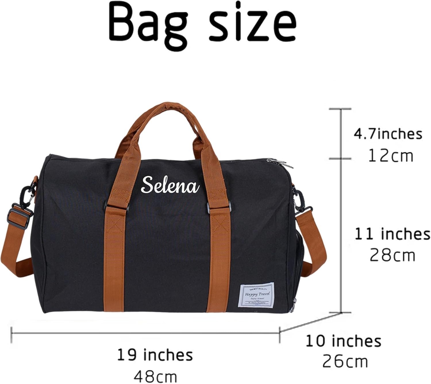 Private Label Large Durable Personalized Duffle Bag for Travel Gym Weekend, Custom Logo Embroidered Overnight Crossbody for Men & Women with Wet Pocket Shoe Compartment, Manufacturer Private Label Large Durable Personalized Duffle Bag for Travel Gym Weekend, Custom Logo Embroidered Overnight Crossbody for Men & Women with Wet Pocket Shoe Compartment, Manufacturer