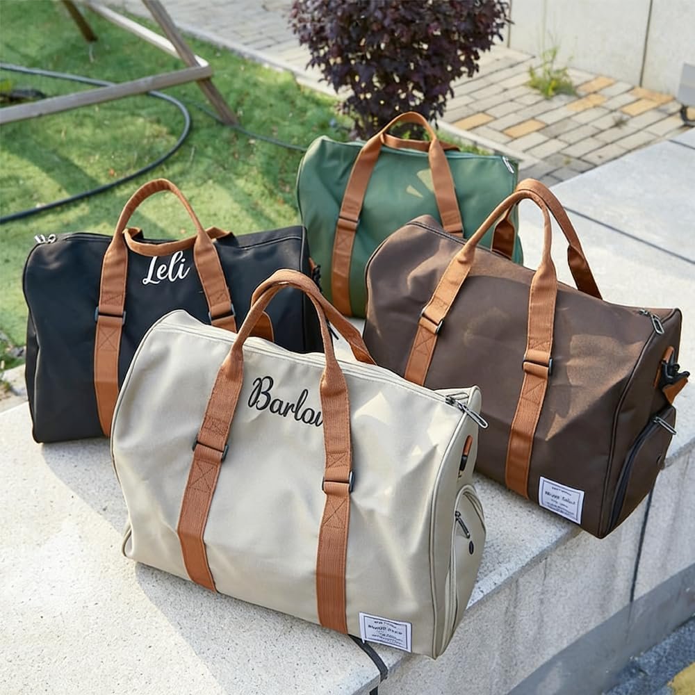 Private Label Large Durable Personalized Duffle Bag for Travel Gym Weekend, Custom Logo Embroidered Overnight Crossbody for Men & Women with Wet Pocket Shoe Compartment, Manufacturer Private Label Large Durable Personalized Duffle Bag for Travel Gym Weekend, Custom Logo Embroidered Overnight Crossbody for Men & Women with Wet Pocket Shoe Compartment, Manufacturer