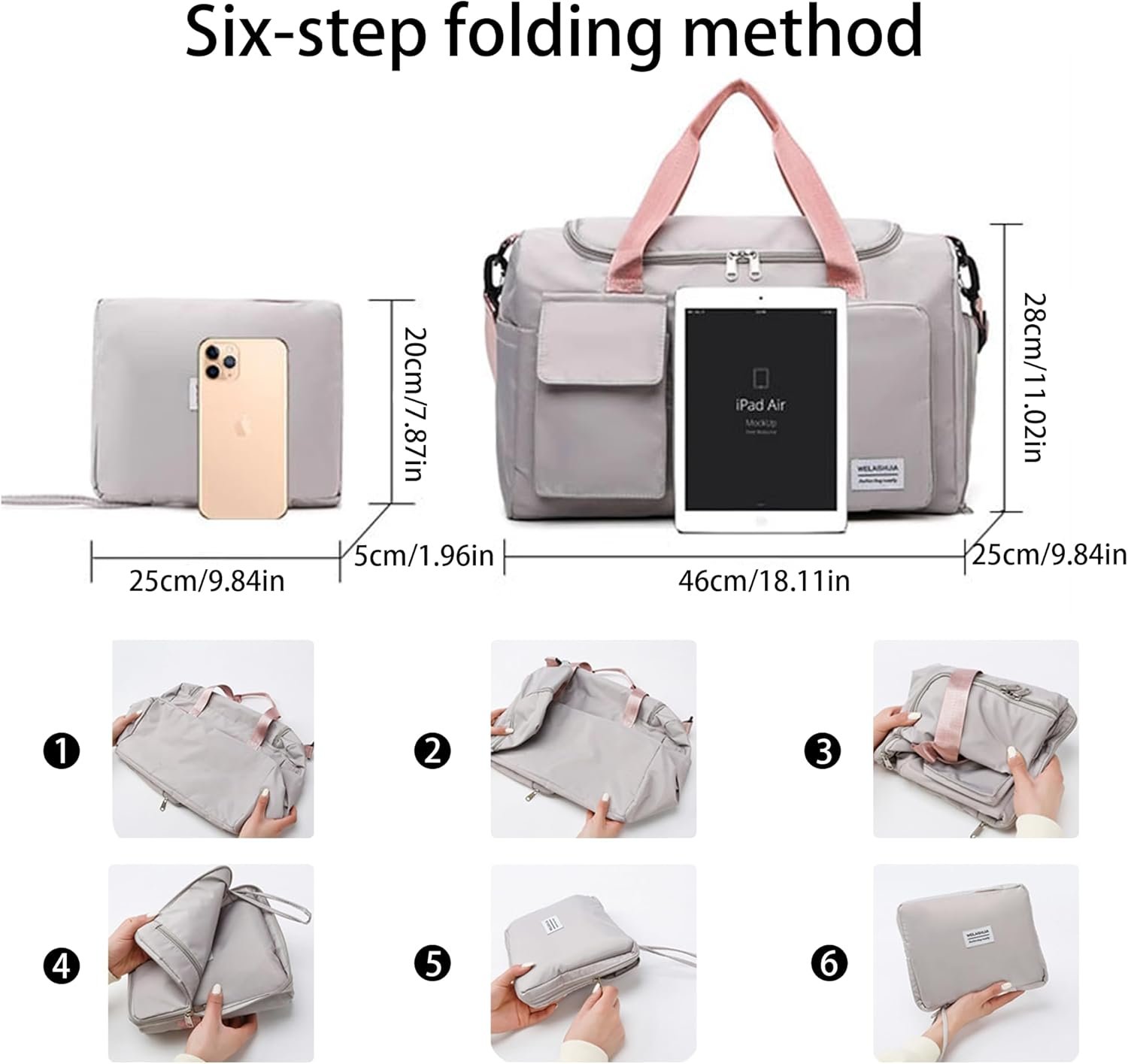 Custom Logo Personalized Large Capacity Travel Duffle with Embroidery Name Private Label Weekender Sports Tote Shoe Compartment for Gym Dance Bridesmaid Gymnastics Factory