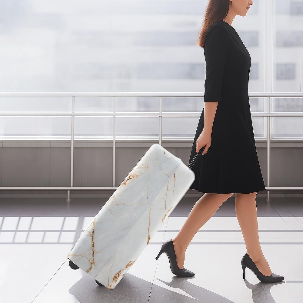 Custom Logo Personalized Initial Luggage Cover Private Label Monogram Baggage Covers with Name Zipper for Travel Manufacturer Gifts Men Women Boys Girls (Initial 03)