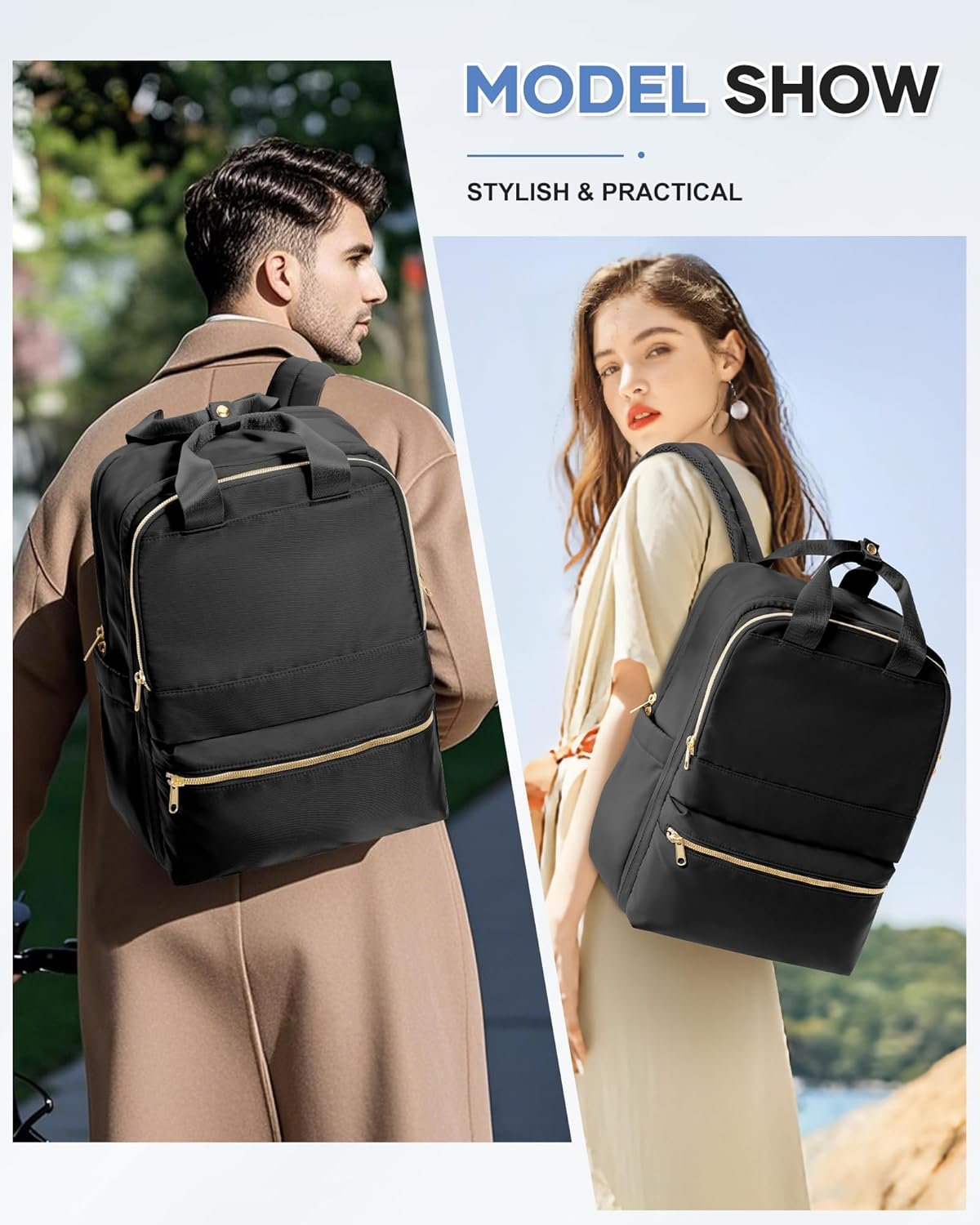 Private Label Small Carry-On Flight Approved Personal Item Travel Backpack Custom Logo for Women Work Laptop Bag Manufacturer Mochila De Viaje