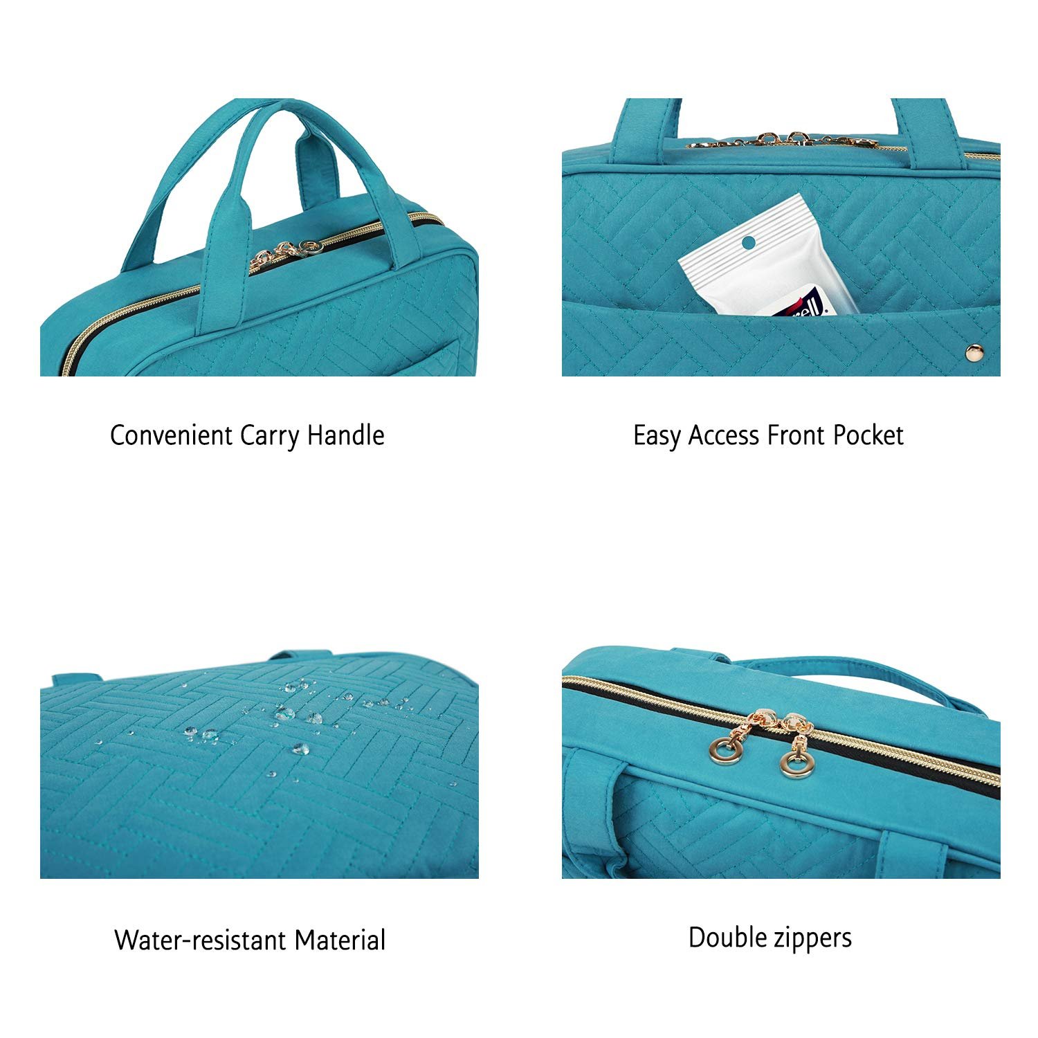 Manufacturer Toiletry Travel Bag with Hanging Hook Private Label Water-Resistant Makeup Cosmetic Organizer Custom Logo for Accessories Shampoo Full-Sized Container Toiletries Teal Manufacturer Toiletry Travel Bag with Hanging Hook Private Label Water-Resistant Makeup Cosmetic Organizer Custom Logo for Accessories Shampoo Full-Sized Container Toiletries Teal
