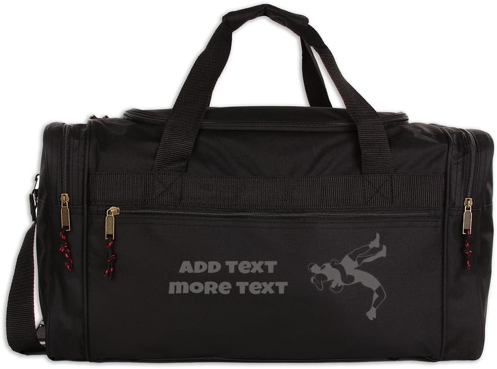 Manufacturer Personalized Sport Deluxe Wrestling Duffel Bag Private Label with Custom Logo