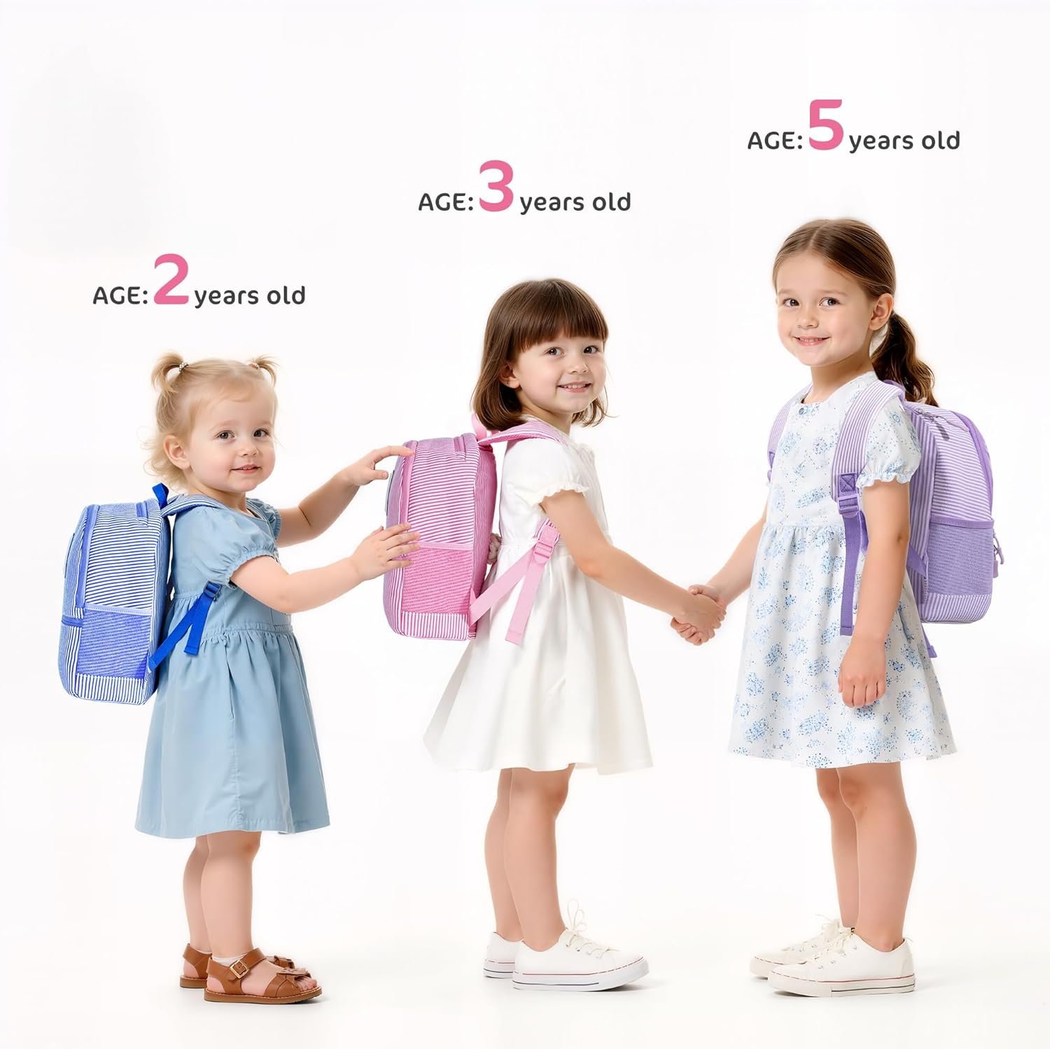 Custom Logo Personalized Initial Backpack Pink L Birthday Gift for Daughter Sister Private Label Manufacturer