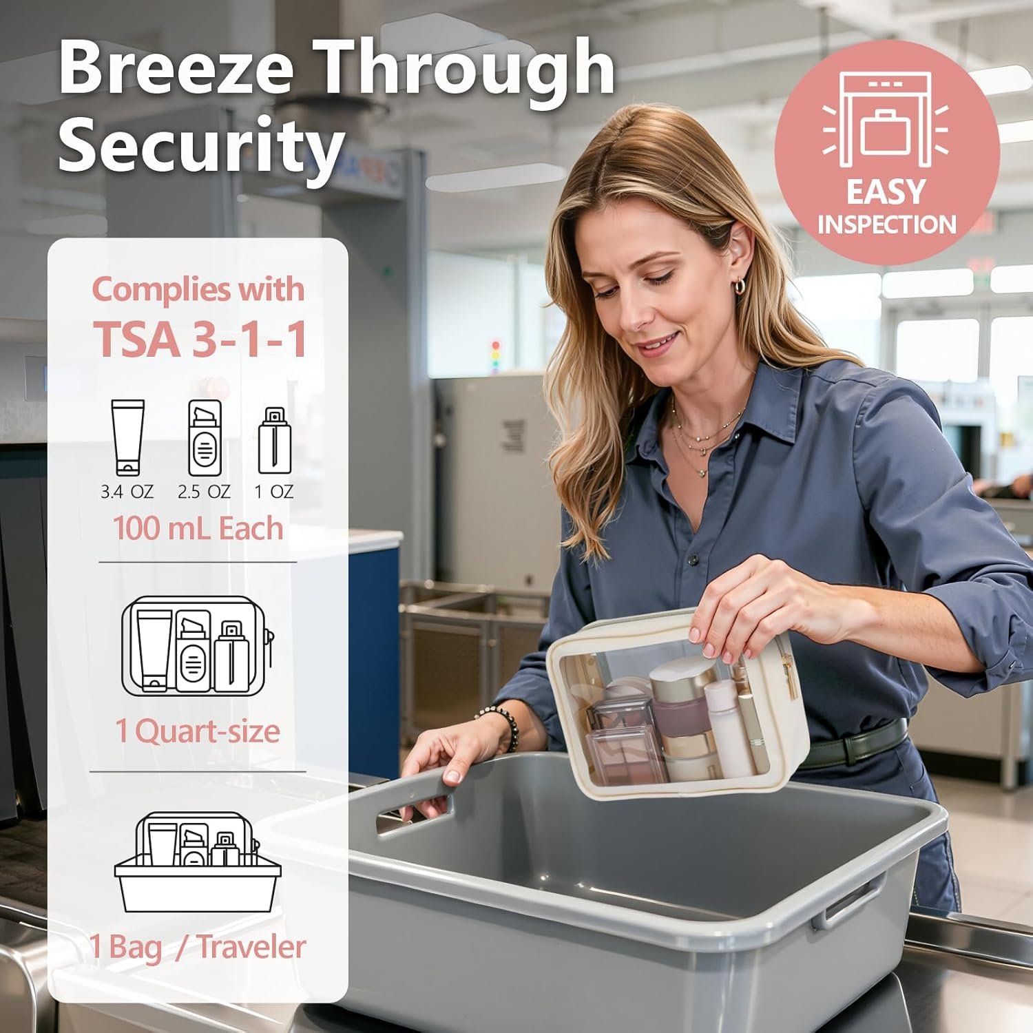 Custom Logo Private Label Clear Makeup Bag from Manufacturer - TSA Approved Toiletry Bag for Carry-on Checked Luggage Water Resistant Car Storage Organizer with Reinforced Seams Custom Logo Private Label Clear Makeup Bag from Manufacturer - TSA Approved Toiletry Bag for Carry-on Checked Luggage Water Resistant Car Storage Organizer with Reinforced Seams