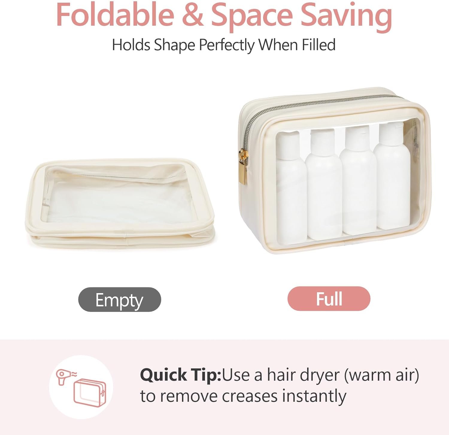 Custom Logo Private Label Clear Makeup Bag from Manufacturer - TSA Approved Toiletry Bag for Carry-on Checked Luggage Water Resistant Car Storage Organizer with Reinforced Seams Custom Logo Private Label Clear Makeup Bag from Manufacturer - TSA Approved Toiletry Bag for Carry-on Checked Luggage Water Resistant Car Storage Organizer with Reinforced Seams