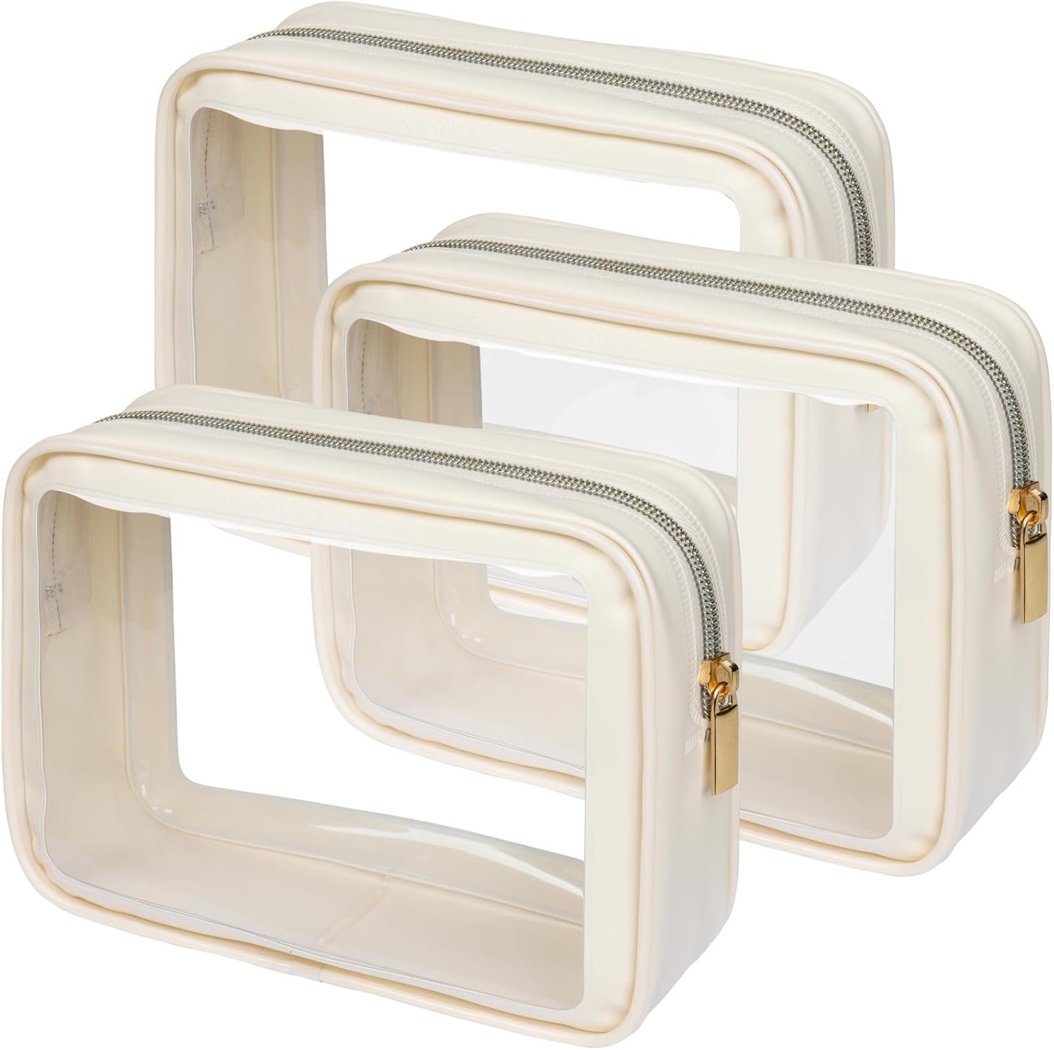 Custom Logo Private Label Clear Makeup Bag from Manufacturer - TSA Approved Toiletry Bag for Carry-on Checked Luggage Water Resistant Car Storage Organizer with Reinforced Seams