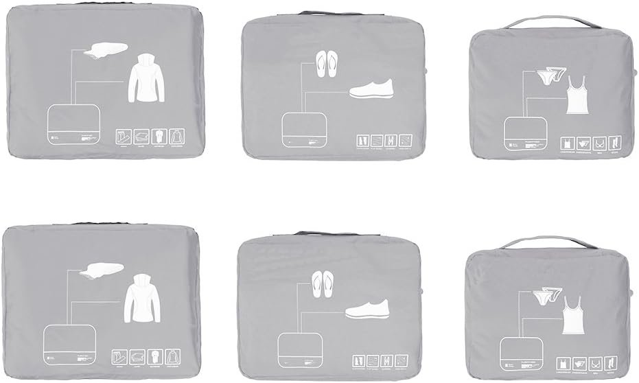 Private Label Packing Cubes Set Custom Logo Travel Luggage Organizers Suitcase Lightweight Accessories Manufacturer